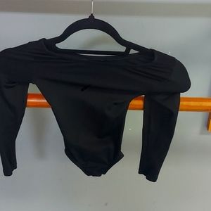Never Worn Toddler Long Sleeve Black Leotard by Capezio